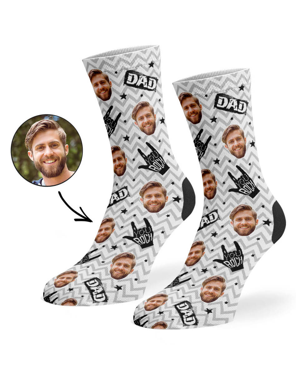 You Rock Dad Fathers Day Socks