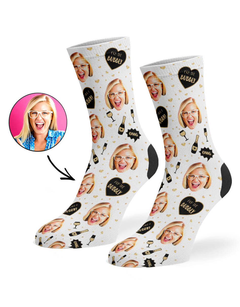 Pop The Bubbly Gift Socks