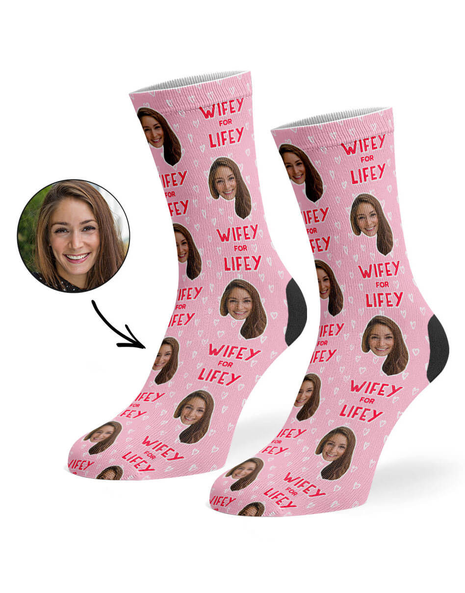 Wifey For Lifey Personalised Socks