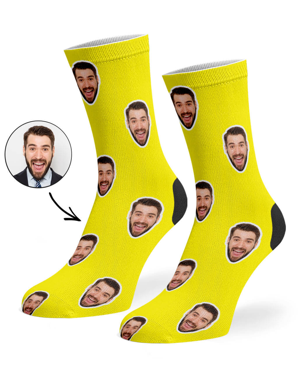 Yellow Face Socks