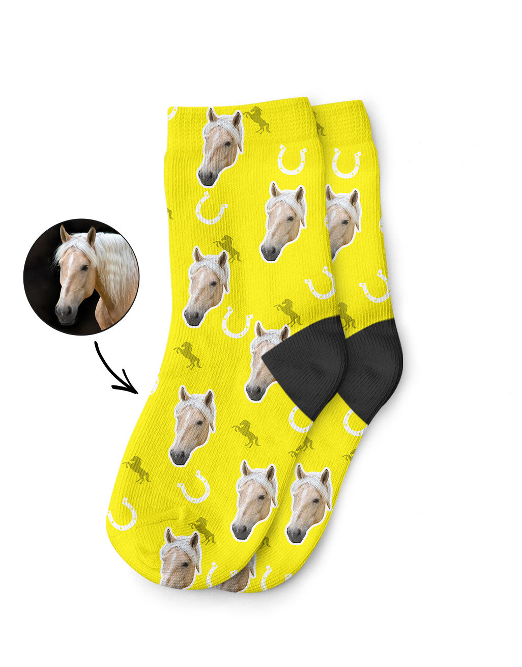 Kids Horse Face Socks