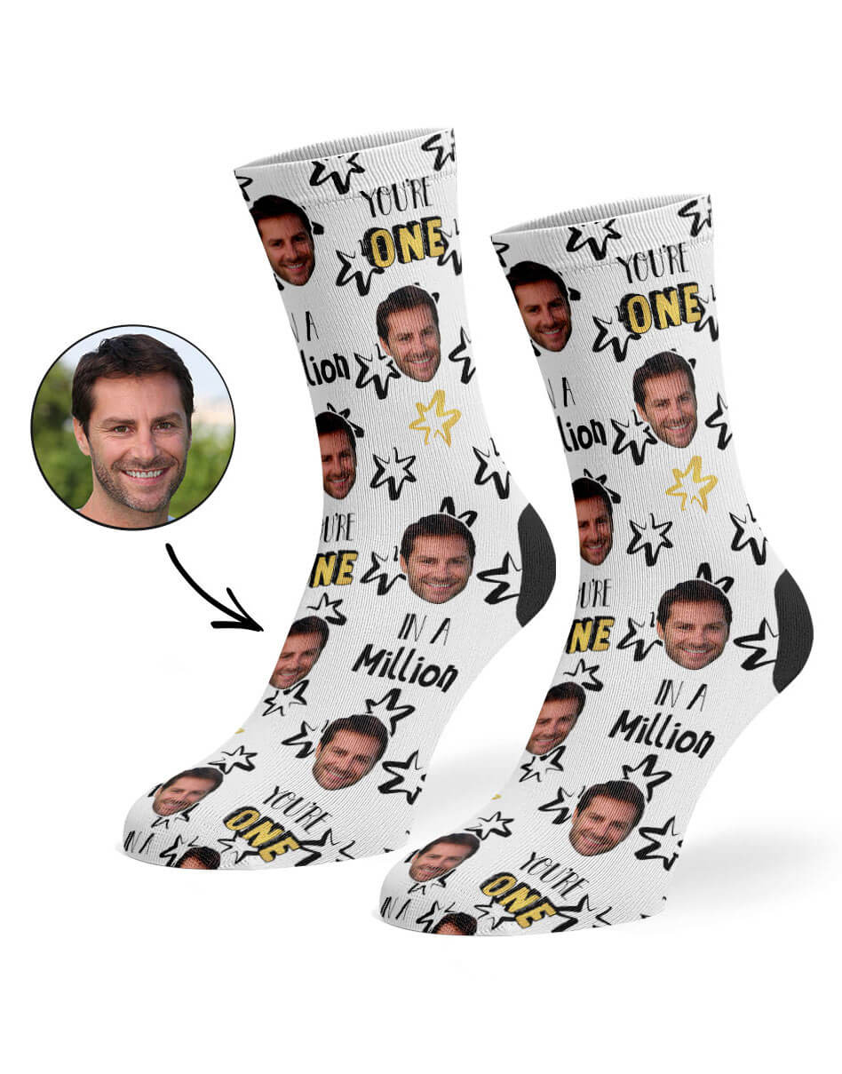 Personalised One In A Million Socks