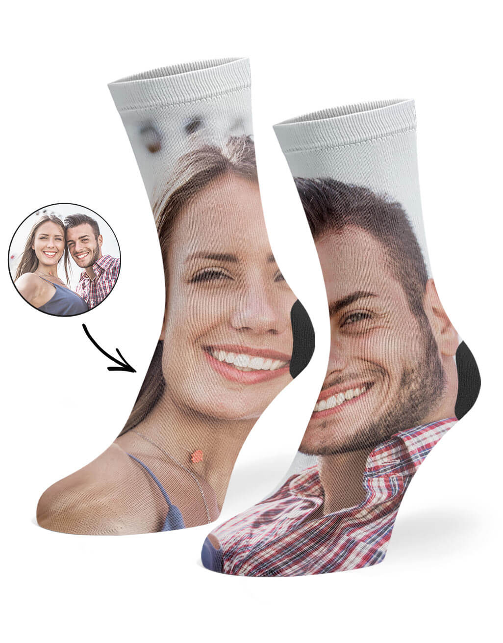 Your Photo Printed On Socks