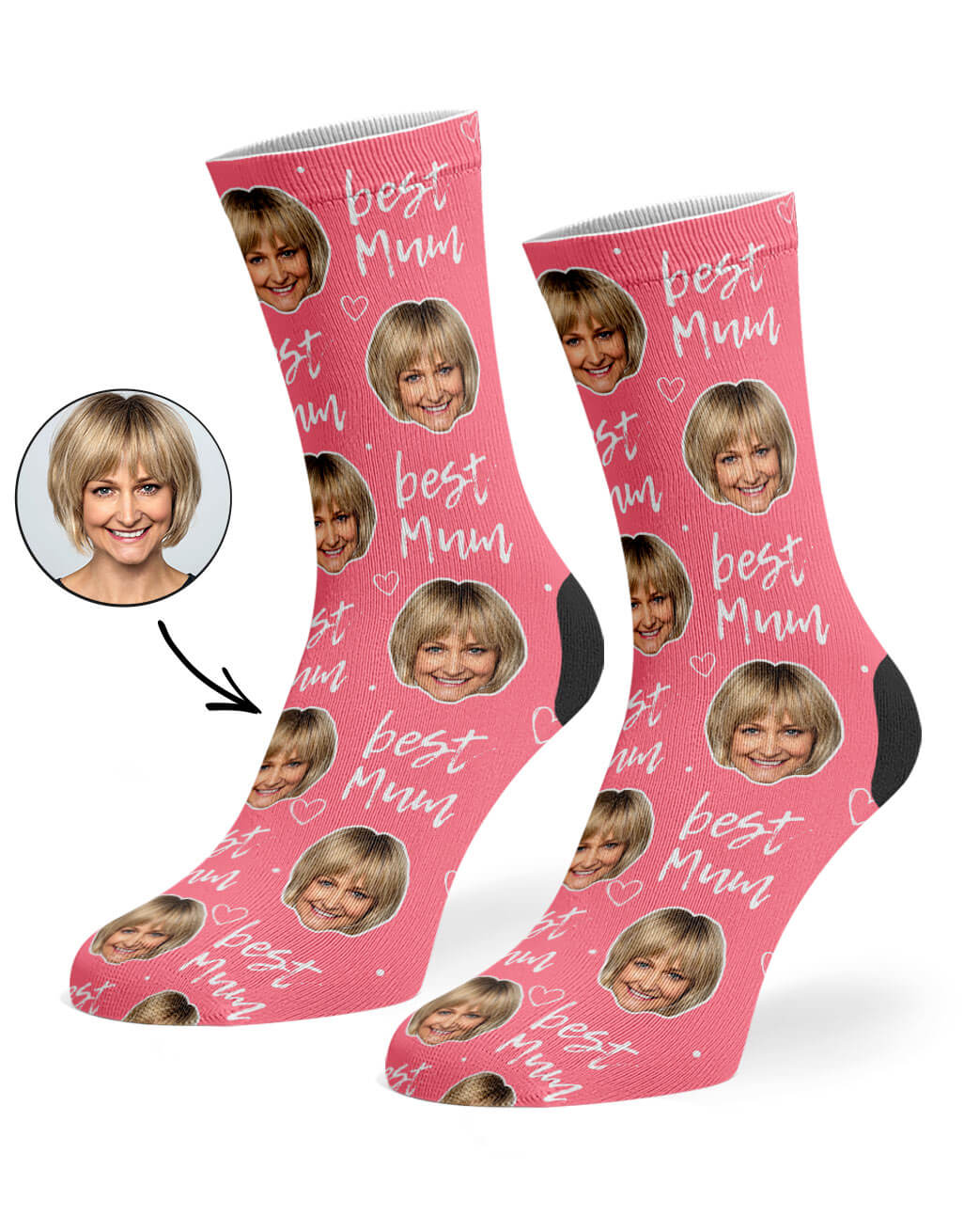 Personalised Best Mum Mothers Day Socks