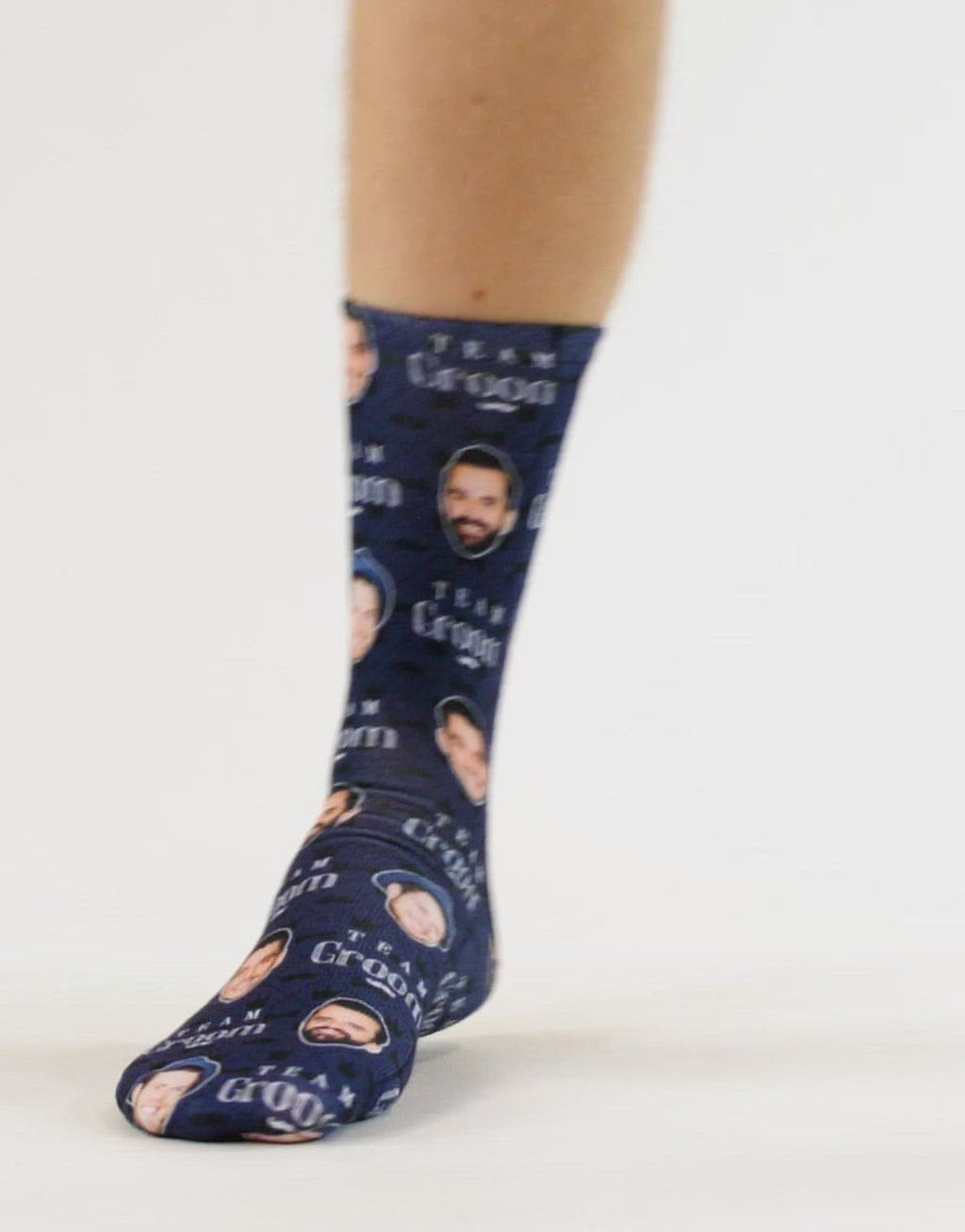 Team Groom Face Socks