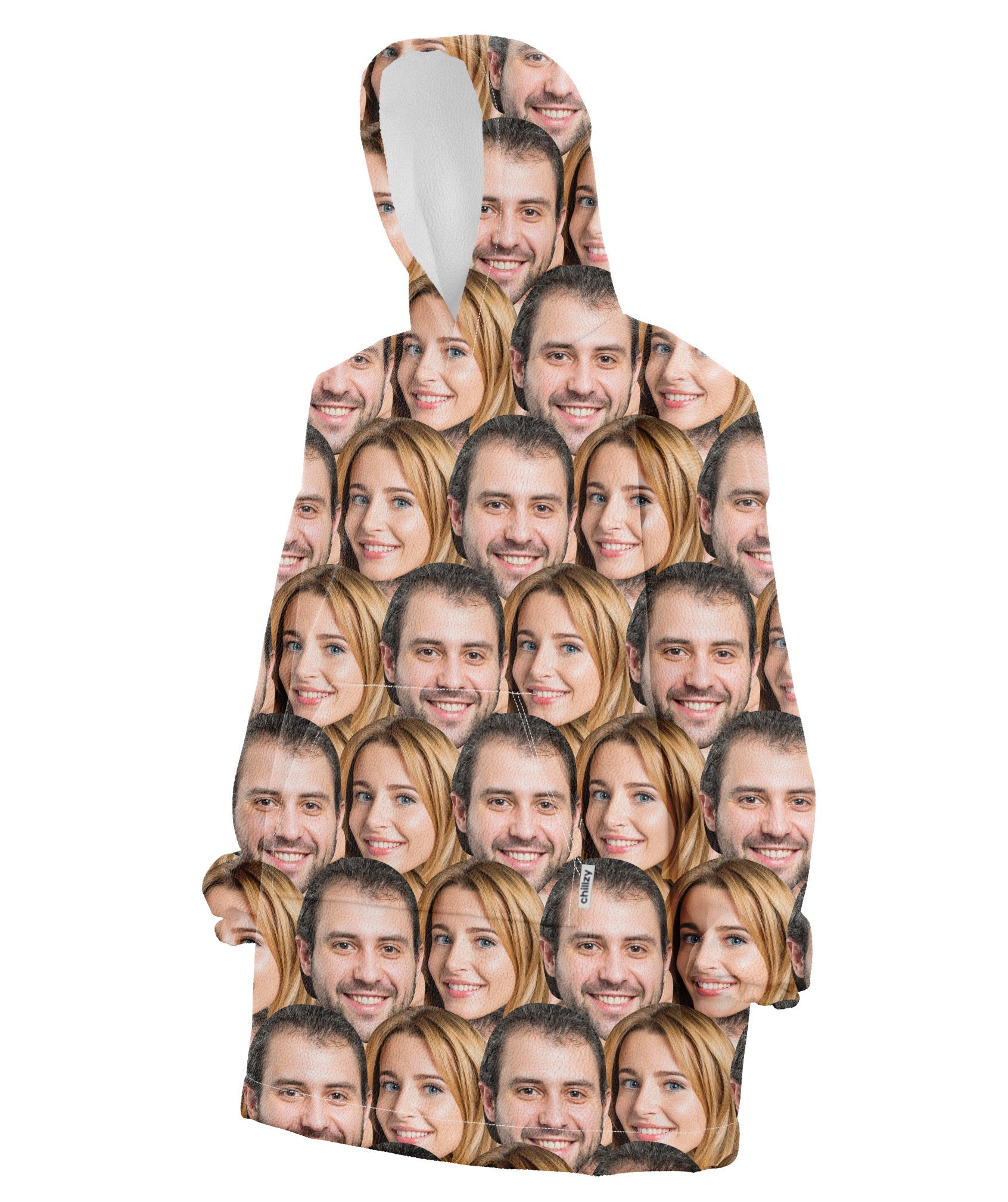 Couples Face Mash Hoodie Blanket