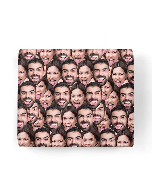 Couples Face Mash Gift Wrap