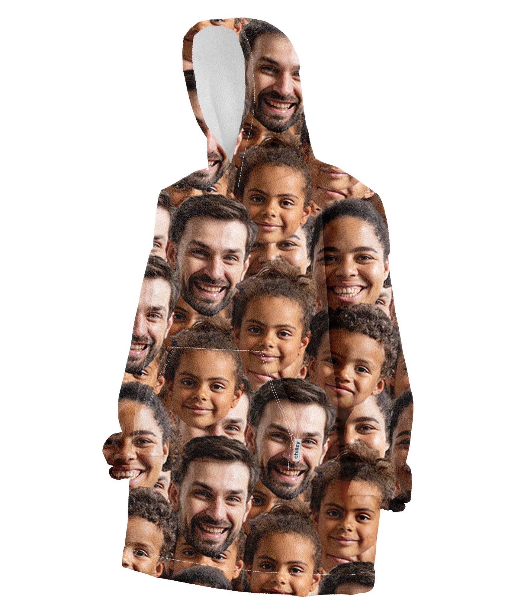 Family Face Mash Hoodie Blanket