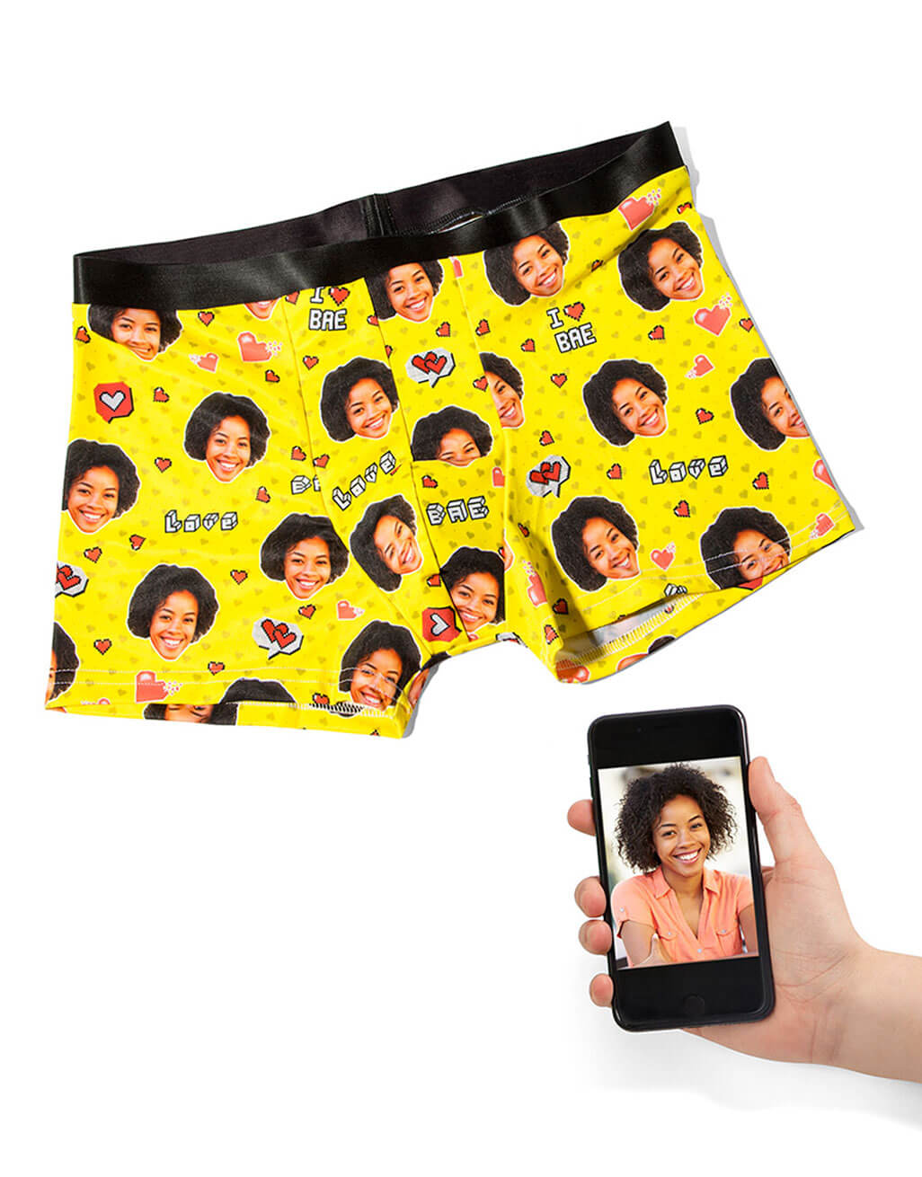 I Love Bae Photo Boxers