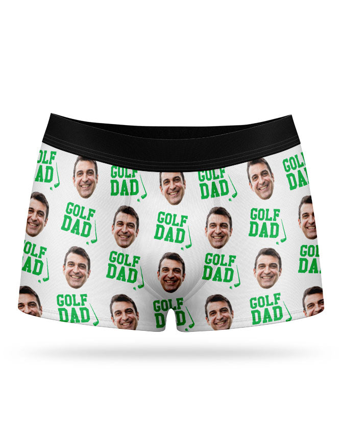 Personalised Golf Dad Boxer Shorts